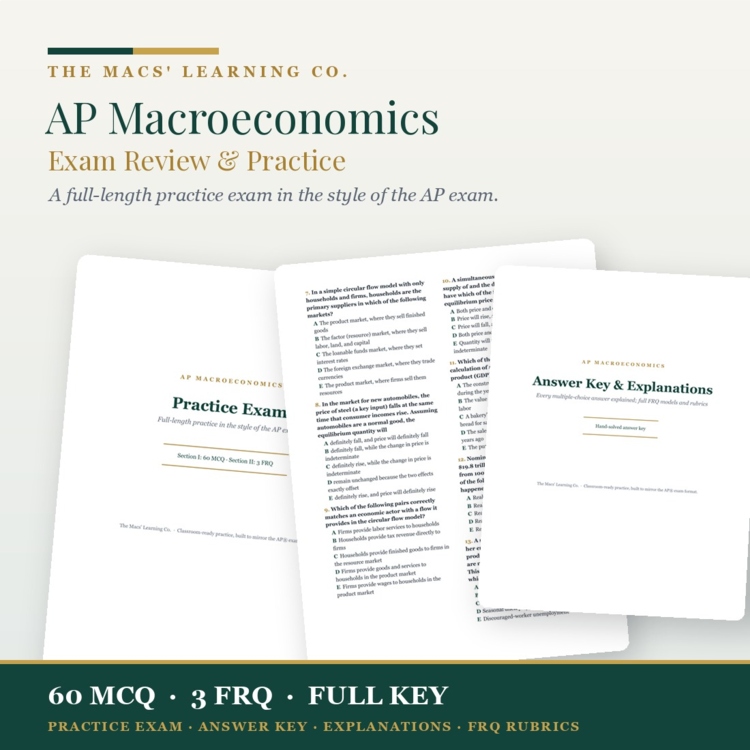AP Macroeconomics Exam Review & Practice cover