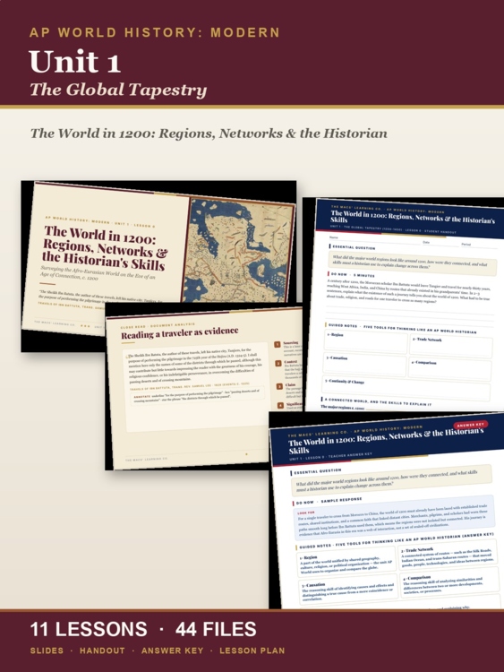 AP World History (WHAP) Unit 1: The Global Tapestry cover