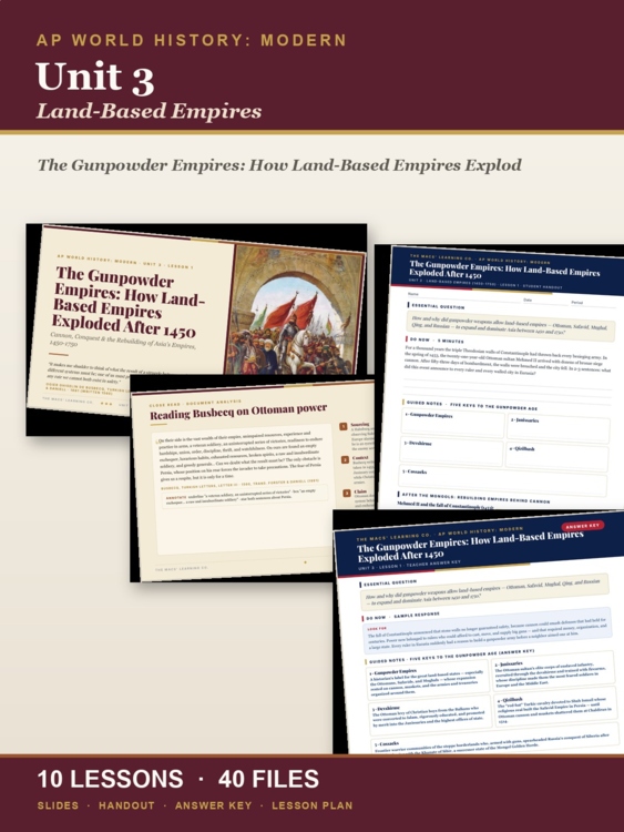 AP World History Unit 3: Land-Based Empires cover