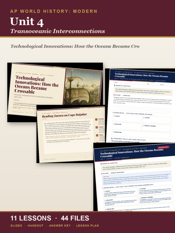 AP World History Unit 4: Transoceanic Interconnections cover