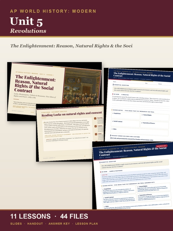 AP World History Unit 5: Revolutions cover