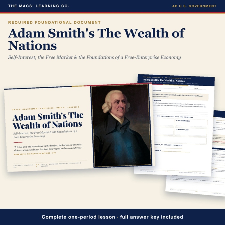 AP Government Wealth of Nations Lesson cover
