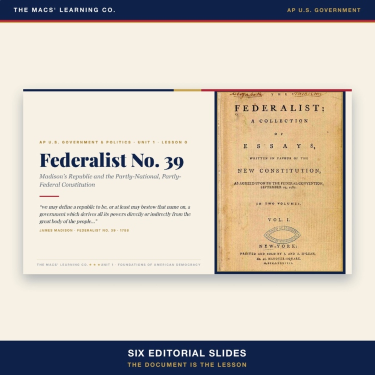 Federalist No. 39 current product preview 2