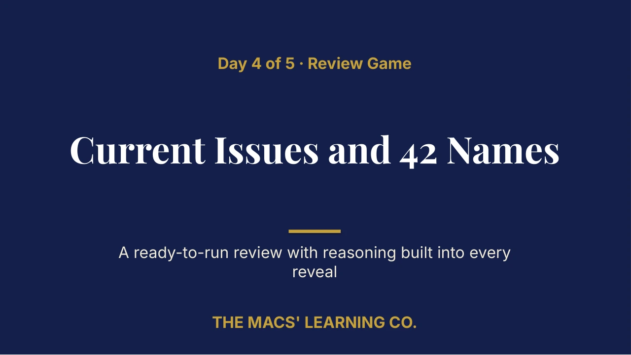 Grade 10 Global History II Day 4 of 5 Review | Editable PowerPoint: original title sample, PDF page 1.